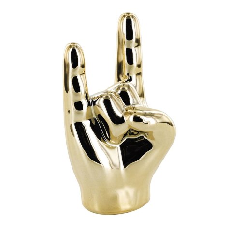 Dekoracja, figurka Dłoń mała Rock and Roll złota