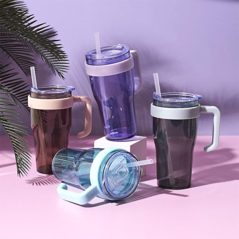 Kubek termiczny Mini Miami niebieski transparentny