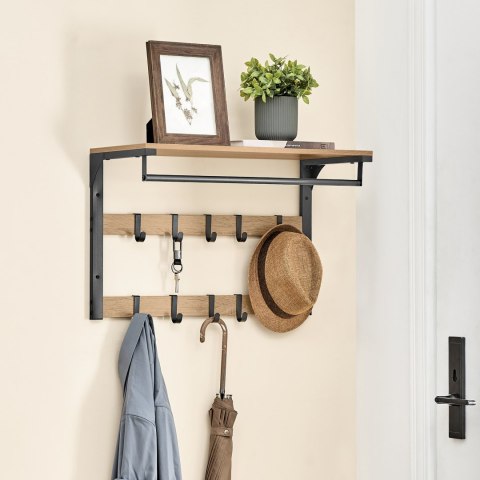 Półka z Wieszakami - sonoma - LCR101B11