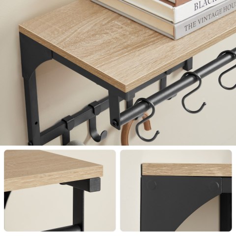 Półka z Wieszakami - sonoma - LCR103B11