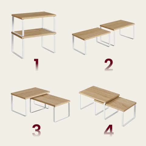 Półki kuchenne x2 - sonoma - KCS020W11