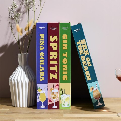 Pudełko książka Pinacolada fioletowa