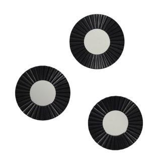 Zestaw 3 luster Origami czarne