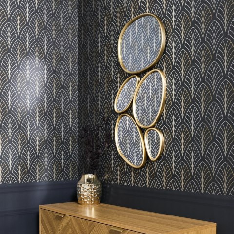 Zestaw 5 luster Organic Shape złote