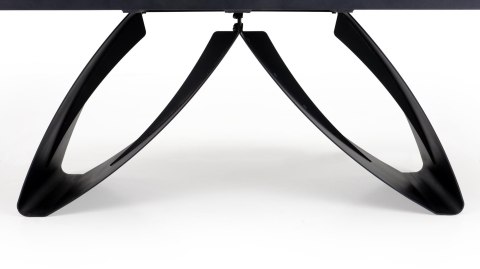 HILARIO stół rozkładany, blat - orzechowy, nogi - czarny