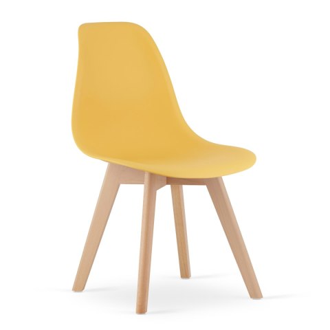 Krzesło KITO musztarda / nogi naturalne x 1