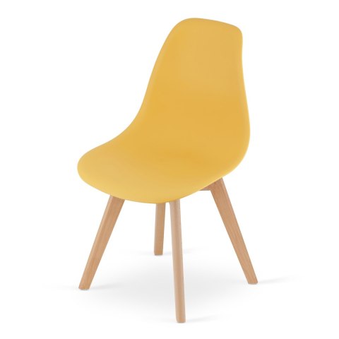 Krzesło KITO musztarda / nogi naturalne x 1