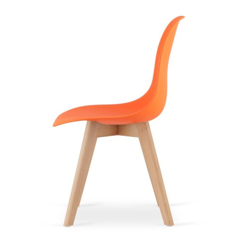 Krzesło KITO pomarańcz / nogi naturalne x 1
