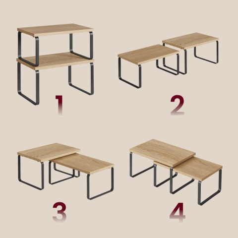 Półki kuchenne x2 - sonoma - KCS020B11