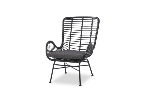 IKARO 2 fotel czarny / popielaty