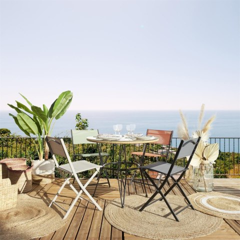 Krzesło Elba składane outdoor zielone