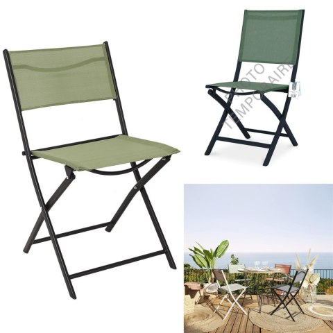 Krzesło Elba składane outdoor zielone