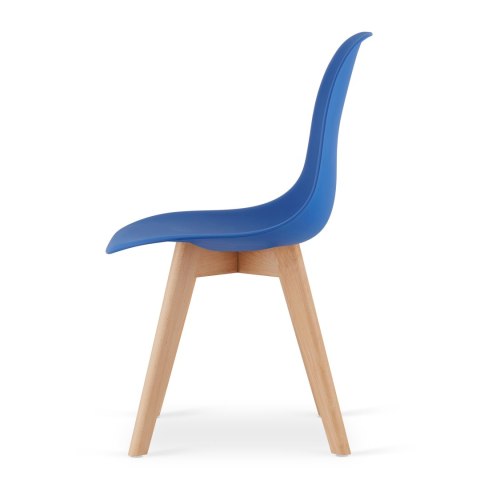 Krzesło KITO niebieskie / nogi naturalne x 1