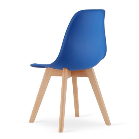 Krzesło KITO niebieskie / nogi naturalne x 1