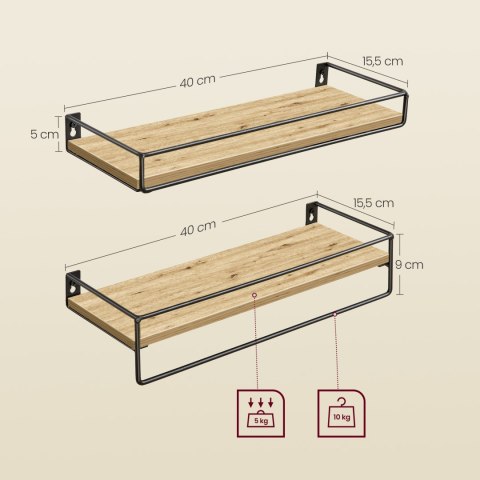 Półki 2 szt - artisan - LWS441B88