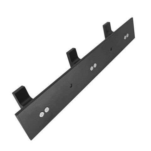 Wieszak ścienny na ręczniki 3 haki - czarny