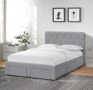 BETINA 120 łożko z szufladami popielaty