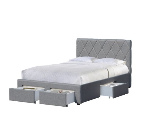 BETINA 120 łożko z szufladami popielaty