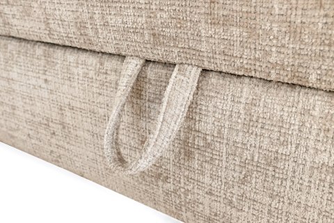 LARGO 160 łóżko z pojemniekiem na pościel i wbudowanym materacem, beżowy