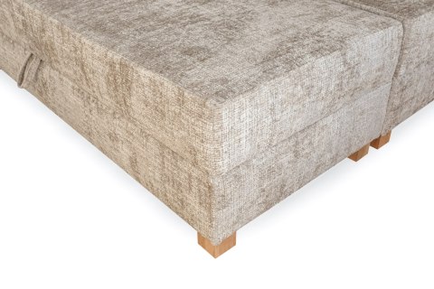 LARGO 160 łóżko z pojemniekiem na pościel i wbudowanym materacem, beżowy