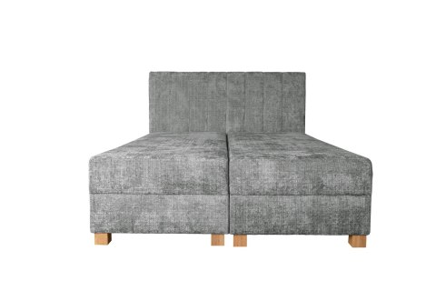 LARGO 160 łóżko z pojemniekiem na pościel i wbudowanym materacem, popielaty