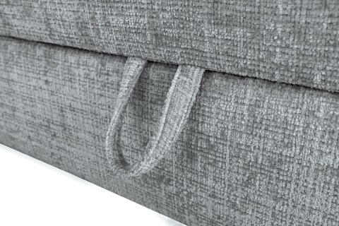 LARGO 160 łóżko z pojemniekiem na pościel i wbudowanym materacem, popielaty