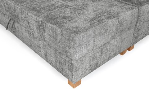 LARGO 160 łóżko z pojemniekiem na pościel i wbudowanym materacem, popielaty