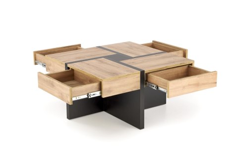 SEVILLA S ława blat: dąb craft, nogi: czarny