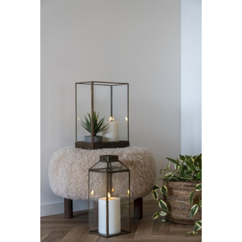 Latarnia Mysore złota wysoka szklana