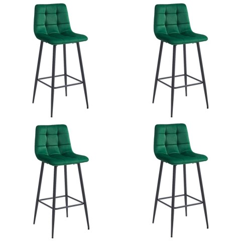 Hoker ARCETO - ciemna zieleń aksamit / nogi czarne x 4 Hoker ARCETO - ciemna zieleń aksamit / nogi czarne x 4