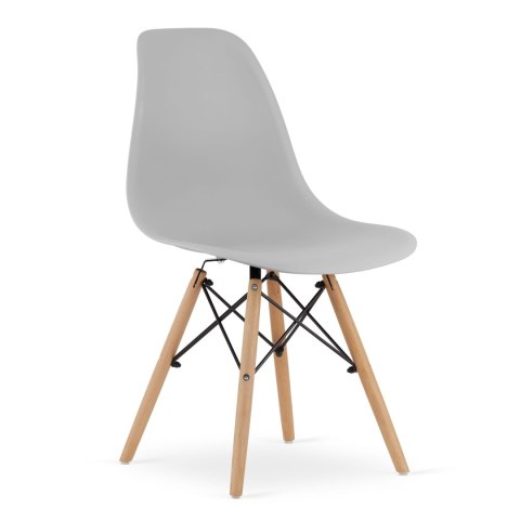 Zestaw stół prostokątny TESSA 120x60 dąb + 4 krzesła OSAKA szare Zestaw stół prostokątny TESSA 120x60 dąb + 4 krzesła OSAKA szare
