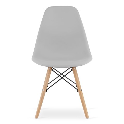 Zestaw stół prostokątny TESSA 120x60 dąb + 4 krzesła OSAKA szare Zestaw stół prostokątny TESSA 120x60 dąb + 4 krzesła OSAKA szare