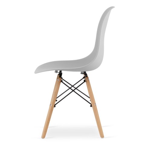 Zestaw stół prostokątny TESSA 120x60 dąb + 4 krzesła OSAKA szare Zestaw stół prostokątny TESSA 120x60 dąb + 4 krzesła OSAKA szare