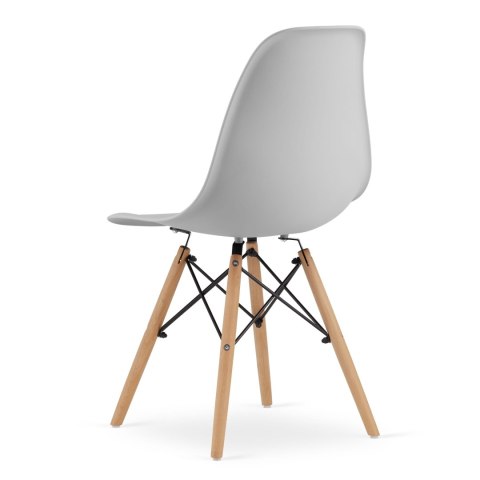 Zestaw stół prostokątny TESSA 120x60 dąb + 4 krzesła OSAKA szare Zestaw stół prostokątny TESSA 120x60 dąb + 4 krzesła OSAKA szare