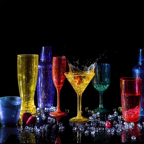 Kieliszek do wina Sky z tworzywa żółty