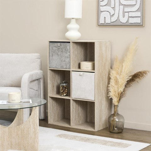 Pudełko do regału Emilia szary melanż