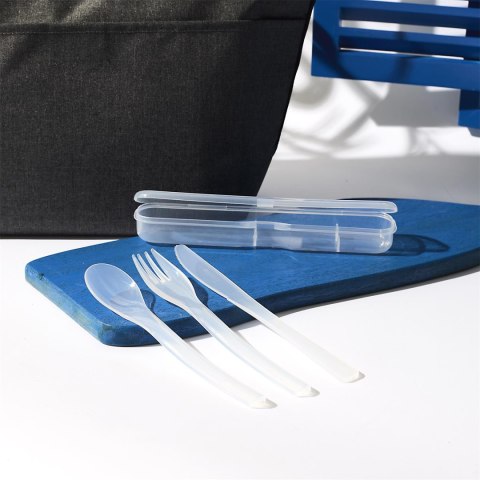 Zestaw plastikowych sztućców zielony