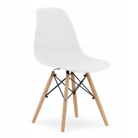 Zestaw stół kwadratowy 80x80 dąb sonoma + 4 krzesła OSAKA białe Zestaw stół kwadratowy 80x80 dąb sonoma + 4 krzesła OSAKA białe