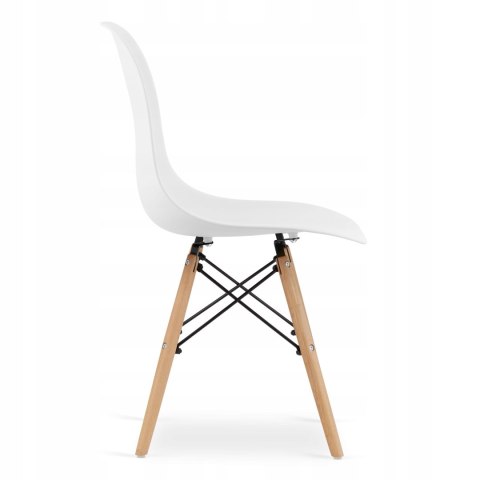 Zestaw stół kwadratowy 80x80 dąb sonoma + 4 krzesła OSAKA białe Zestaw stół kwadratowy 80x80 dąb sonoma + 4 krzesła OSAKA białe
