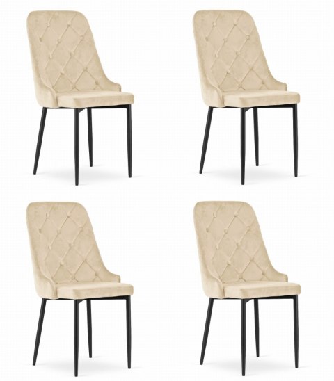 Krzesło CAPRI - beż x 4 Krzesło CAPRI - beż x 4