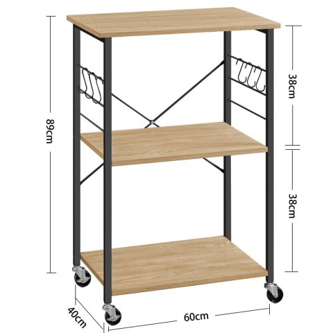 Szafka na Kółach - sonoma - KKS060B11 Szafka na Kółach - sonoma - KKS060B11